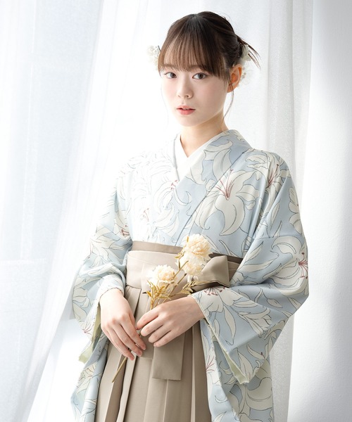 SOUBIEN(ソウビエン)の「floroレディース袴4点セット (着物・襦袢・下帯・袴)(着物・レディース・ブルー系その他/ホワイト系/ホワイト系1/ブラウン系/ブラウン系1/ブラウン系2/ベージュ系/ベージュ系1/ブルー系/ブルー系1/ブルー系2/レッド系・SS/S/M/L/LL)」の15枚目の写真