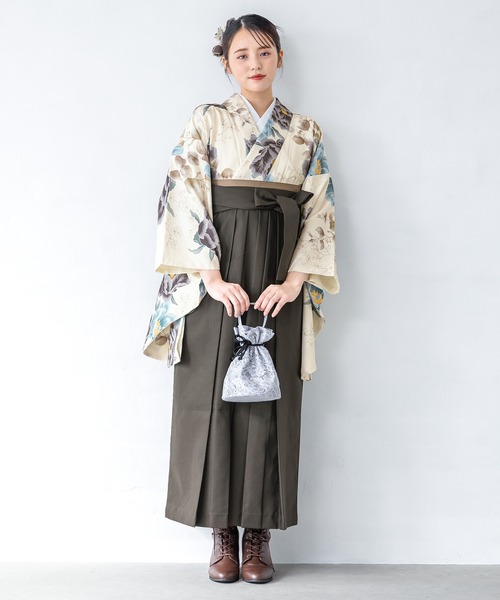 SOUBIEN(ソウビエン)の「floroレディース袴4点セット (着物・襦袢・下帯・袴)(着物・レディース・ブルー系その他/ホワイト系/ホワイト系1/ブラウン系/ブラウン系1/ブラウン系2/ベージュ系/ベージュ系1/ブルー系/ブルー系1/ブルー系2/レッド系・SS/S/M/L/LL)」の20枚目の写真