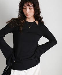 select MOCA | アメスリレイヤードライクフレアスリーブトップス(Tシャツ/カットソー)