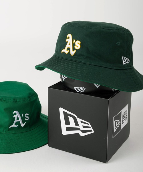 【セール】【NEW ERA/ニューエラ】MLB ミッドロゴ刺繍 リバーシブルバケットハット/帽子/ニューヨーク・ヤンキース/ロサンゼルス・ドジャース/ニューヨーク・メッツ/オークランド・アスレチックス（ハット）｜NEW ERA（ニューエラ）