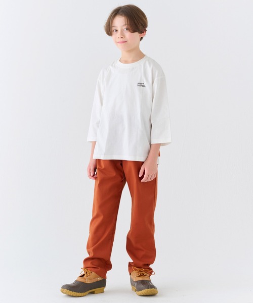KRIFF MAYER Kid's Collection（クリフメイヤーキッズコレクション）の「【綿100％】楽LUCK-七分袖T（ランドリー）（Tシャツ/カットソー・キッズ・オフホワイト/ブルーグリーン/パープル/チャコール・150/120/170/160/140/130）」の8枚目の写真