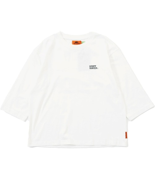 KRIFF MAYER Kid's Collection（クリフメイヤーキッズコレクション）の「【綿100％】楽LUCK-七分袖T（ランドリー）（Tシャツ/カットソー・キッズ・オフホワイト/ブルーグリーン/パープル/チャコール・150/120/170/160/140/130）」の17枚目の写真