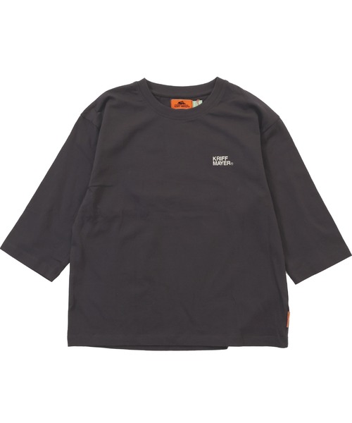 KRIFF MAYER Kid's Collection（クリフメイヤーキッズコレクション）の「【綿100％】楽LUCK-七分袖T（ランドリー）（Tシャツ/カットソー・キッズ・オフホワイト/ブルーグリーン/パープル/チャコール・150/120/170/160/140/130）」の19枚目の写真