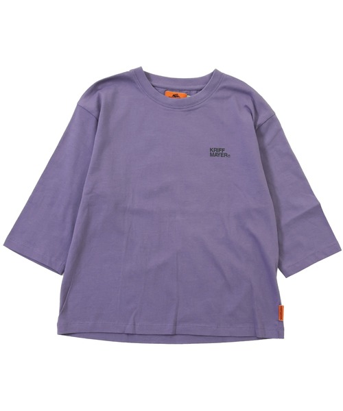 KRIFF MAYER Kid's Collection（クリフメイヤーキッズコレクション）の「【綿100％】楽LUCK-七分袖T（ランドリー）（Tシャツ/カットソー・キッズ・オフホワイト/ブルーグリーン/パープル/チャコール・150/120/170/160/140/130）」の22枚目の写真
