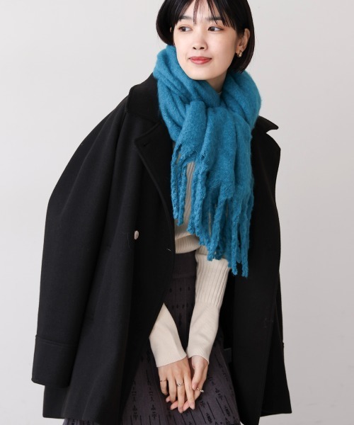 Bou Jeloud(ブージュルード)の「ストール・マフラー(マフラー・レディース・オレンジ/ブルー/ミント・ONESIZE)」の2枚目の写真