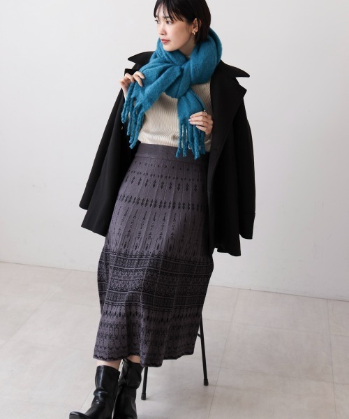 Bou Jeloud(ブージュルード)の「ストール・マフラー(マフラー・レディース・オレンジ/ブルー/ミント・ONESIZE)」の10枚目の写真