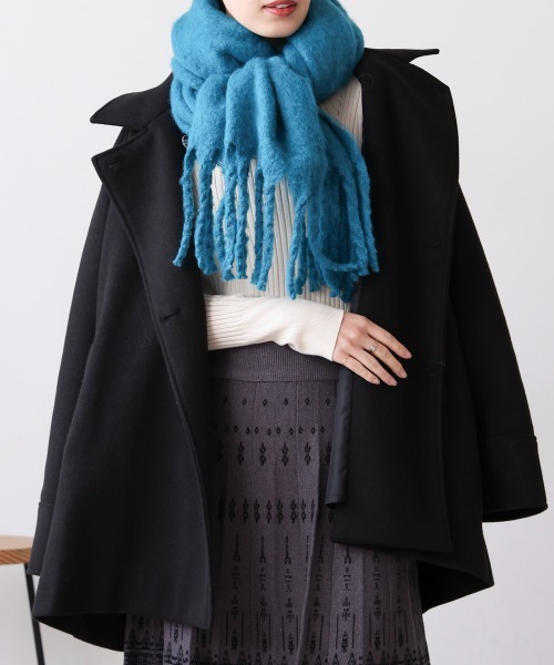 Bou Jeloud(ブージュルード)の「ストール・マフラー(マフラー・レディース・オレンジ/ブルー/ミント・ONESIZE)」の9枚目の写真