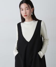 N.（N. Natural Beauty Basic） | 総針針抜きクルーネックニット【エコ素材】(ニット/セーター)