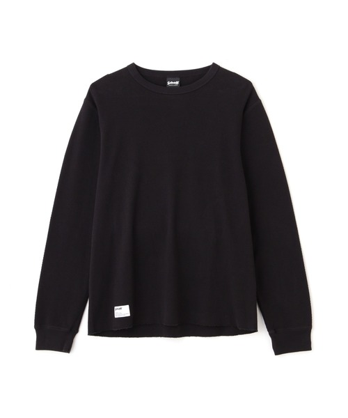 Schott(ショット)の「Schott/ショット/HONEYCOMB WAFFLE T-SHIRT/ハニカム ワッフル Tシャツ(Tシャツ/カットソー・メンズ・ホワイト/ブラック/グレー・S/M/L/XL)」の15枚目の写真