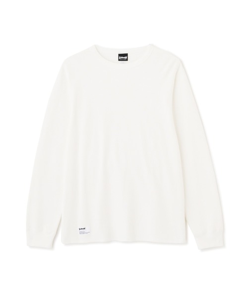 Schott(ショット)の「Schott/ショット/HONEYCOMB WAFFLE T-SHIRT/ハニカム ワッフル Tシャツ(Tシャツ/カットソー・メンズ・ホワイト/ブラック/グレー・S/M/L/XL)」の13枚目の写真