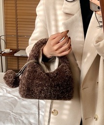 もこもこカジュアルショルダーバッグ