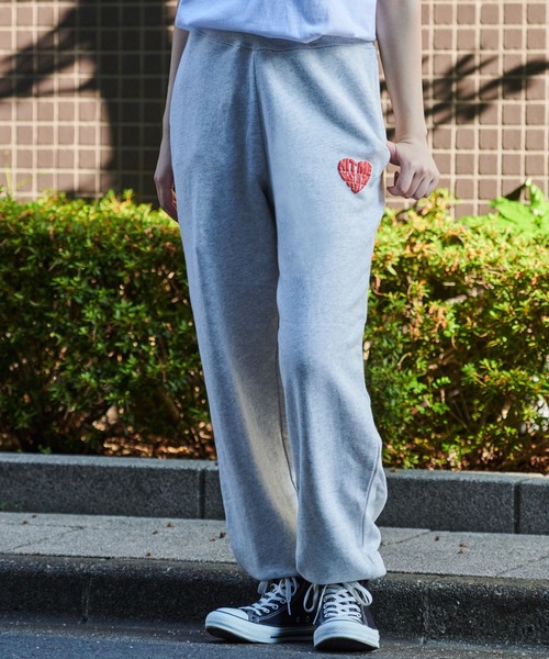 MODISH GAZE(モディシュガゼ)の「【MODISH GAZE】ハートロゴ裏毛スウェットパンツ(CP)(スウェットパンツ・メンズ・グレー系その他/ブラック/オートミール/ネイビー/グリーン・M/L)」の10枚目の写真