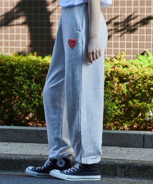 MODISH GAZE(モディシュガゼ)の「【MODISH GAZE】ハートロゴ裏毛スウェットパンツ(CP)(スウェットパンツ・メンズ・グレー系その他/ブラック/オートミール/ネイビー/グリーン・M/L)」の11枚目の写真