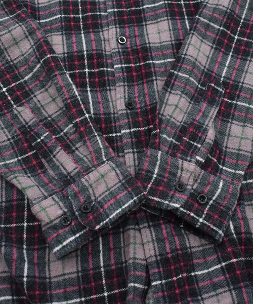 VINTAGE（ヴィンテージ）の「【ヴィンテージ古着】90’s Gifts Royal プリントネル チェック柄シャツ（シャツ/ブラウス・メンズ・ピンク・X-LARGE）」の5枚目の写真