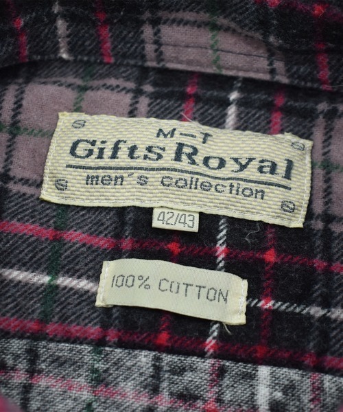 VINTAGE（ヴィンテージ）の「【ヴィンテージ古着】90’s Gifts Royal プリントネル チェック柄シャツ（シャツ/ブラウス・メンズ・ピンク・X-LARGE）」の4枚目の写真