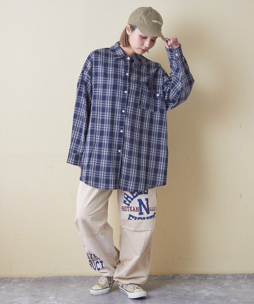 CUBE SUGAR（キューブシュガー）の「ツイル切替プリントカーゴパンツ（カーゴパンツ・レディース・ブラック/マルチ/ナチュラル/カーキ・M）」の21枚目の写真