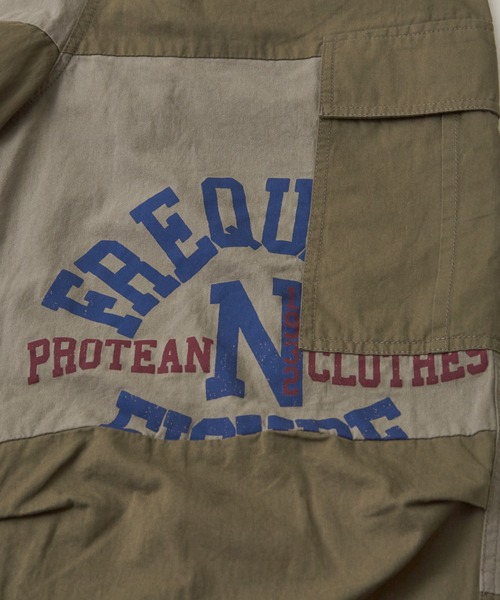 CUBE SUGAR（キューブシュガー）の「ツイル切替プリントカーゴパンツ（カーゴパンツ・レディース・ブラック/マルチ/ナチュラル/カーキ・M）」の10枚目の写真