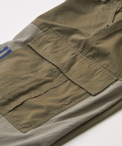 CUBE SUGAR（キューブシュガー）の「ツイル切替プリントカーゴパンツ（カーゴパンツ・レディース・ブラック/マルチ/ナチュラル/カーキ・M）」の12枚目の写真