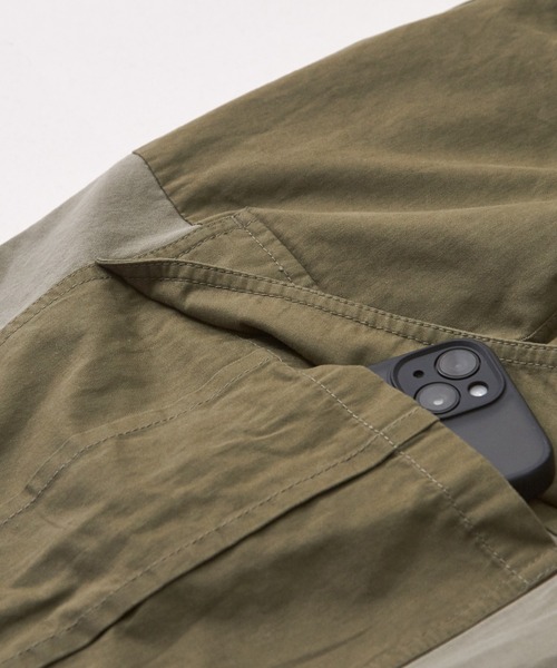 CUBE SUGAR（キューブシュガー）の「ツイル切替プリントカーゴパンツ（カーゴパンツ・レディース・ブラック/マルチ/ナチュラル/カーキ・M）」の13枚目の写真