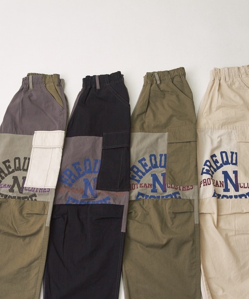 CUBE SUGAR（キューブシュガー）の「ツイル切替プリントカーゴパンツ（カーゴパンツ・レディース・ブラック/マルチ/ナチュラル/カーキ・M）」の15枚目の写真