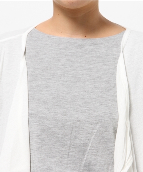 URCH RNA（アーチ アールエヌエー）の「M0178 ヘロヘロロング丈カーディガン（カーディガン/ボレロ・レディース・ホワイト/レッド/ネイビー/ブラック/杢グレー・MEDIUM）」の17枚目の写真