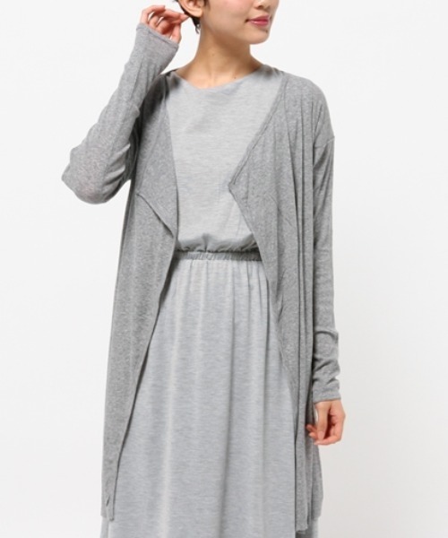 URCH RNA（アーチ アールエヌエー）の「M0178 ヘロヘロロング丈カーディガン（カーディガン/ボレロ・レディース・ホワイト/レッド/ネイビー/ブラック/杢グレー・MEDIUM）」の8枚目の写真