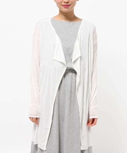 URCH RNA（アーチ アールエヌエー）の「M0178 ヘロヘロロング丈カーディガン（カーディガン/ボレロ・レディース・ホワイト/レッド/ネイビー/ブラック/杢グレー・MEDIUM）」の11枚目の写真