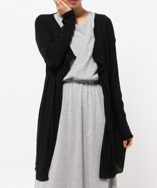 URCH RNA（アーチ アールエヌエー）の「M0178 ヘロヘロロング丈カーディガン（カーディガン/ボレロ・レディース・ホワイト/レッド/ネイビー/ブラック/杢グレー・MEDIUM）」の7枚目の写真