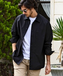 1PIU1UGUALE3  RELAX  | 1PIU1UGUALE3 RELAX(ウノピゥウノウグァーレトレ リラックス)ブランドロゴ バックプリント ブロードシャツ(シャツ/ブラウス)