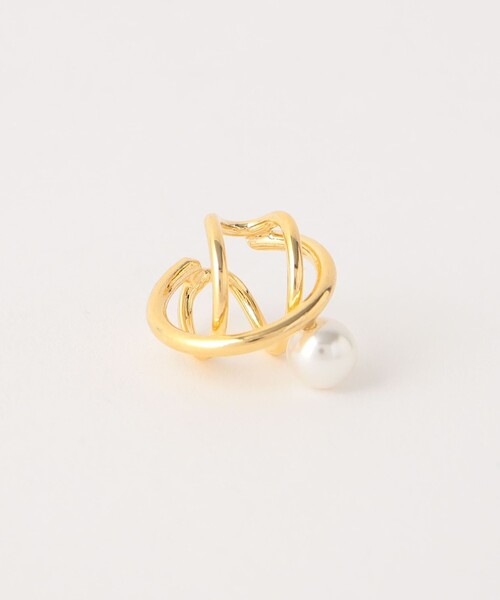 green label relaxing（グリーンレーベルリラクシング）の「フープ ミックス イヤカフ / イヤーカフ（イヤーカフ・レディース・ゴールド/シルバー・FREE）」の8枚目の写真