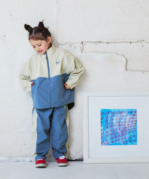 セール】ナイロンバイカラージャケット【セットアップ可能】（ナイロン