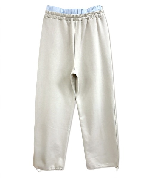 ANDGEEBEE（アンジービー）の「ダブルウエストラメスウェットパンツ（スウェットパンツ・レディース・オートミール/グレー・FREE）」の7枚目の写真