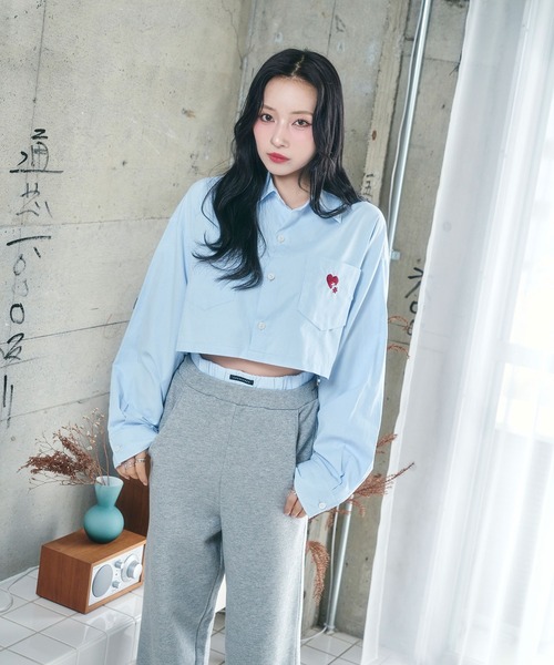 ANDGEEBEE（アンジービー）の「ダブルウエストラメスウェットパンツ（スウェットパンツ・レディース・オートミール/グレー・FREE）」の15枚目の写真