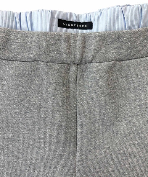 ANDGEEBEE（アンジービー）の「ダブルウエストラメスウェットパンツ（スウェットパンツ・レディース・オートミール/グレー・FREE）」の19枚目の写真
