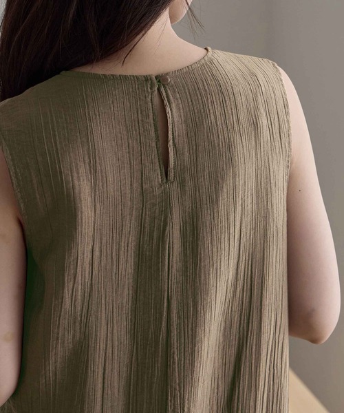 CHAN ME（チャンミ）の「シアーティアードワンピース（ワンピース・レディース・ネイビー/ブラック/カーキ・MEDIUM/LARGE/X-LARGE）」の13枚目の写真