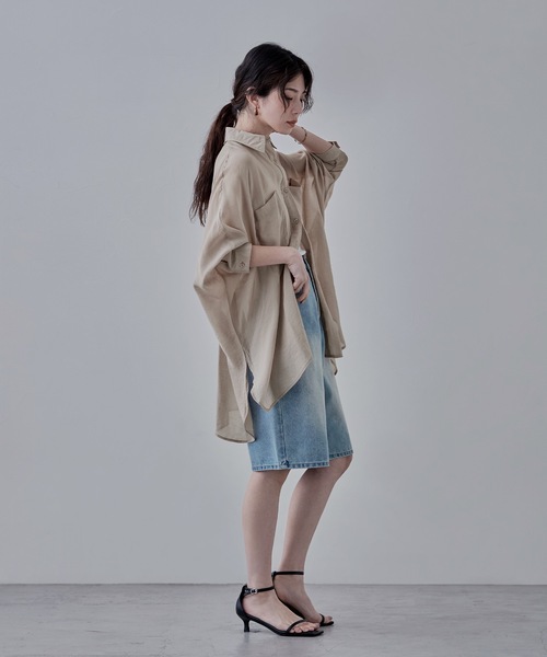 美品✨アパルトモン ドルマンスリーブ シアーブラウス ベージュ 洗える 22SS 22SS アパルトモン Dolmansleeve Sheer Blouse - メルカリ