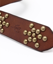 Levi's（リーバイス）の「スタッズチップレザーベルト/ダークブラウン
