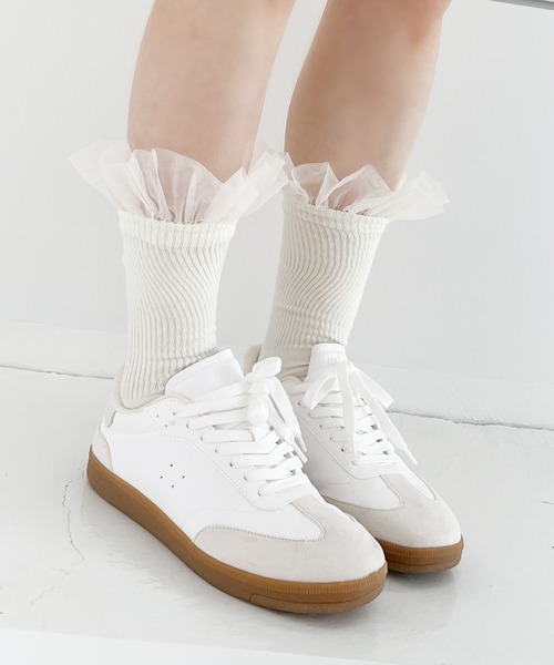 RUBY AND YOU（ルビーアンドユー）の「［select］チュールソックス（ソックス/靴下・レディース・オフホワイト/グレー/ブラック・FREE）」の8枚目の写真