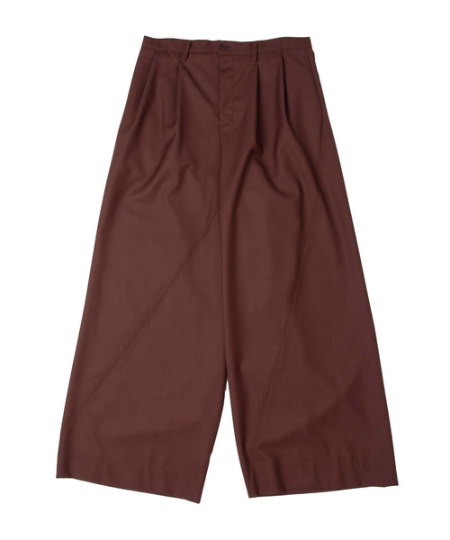 yoshiokubo（ヨシオクボ）の「yoshiokubo ヨシオクボ / TWIST WOOL SLACKS ツイストウールワイドスラックス / YKS25411（スラックス・メンズ・ブラウン/ブラック・1/2/3）」の8枚目の写真