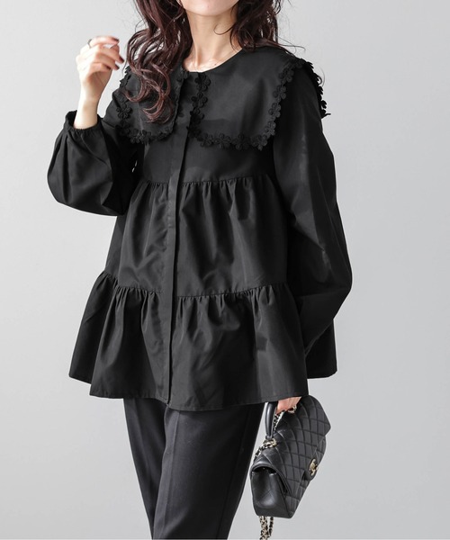 セール】セーラーカラー ティアードブラウス（シャツ/ブラウス