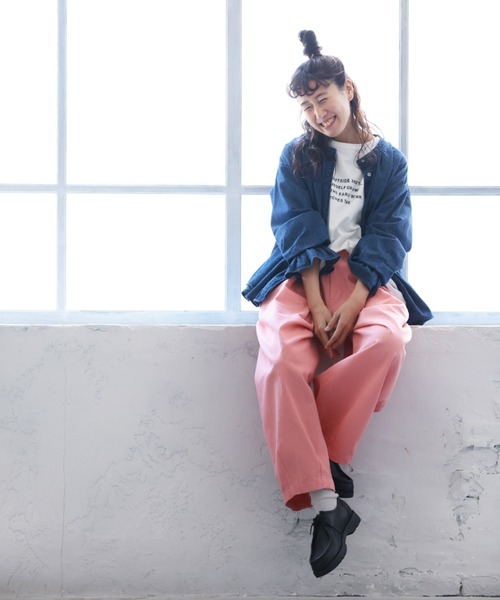 soulberry（ソウルベリー）の「チューリップなワイドパンツ（その他パンツ・レディース・ピンク・M/S/5L/4L/3L/LL/L）」の7枚目の写真