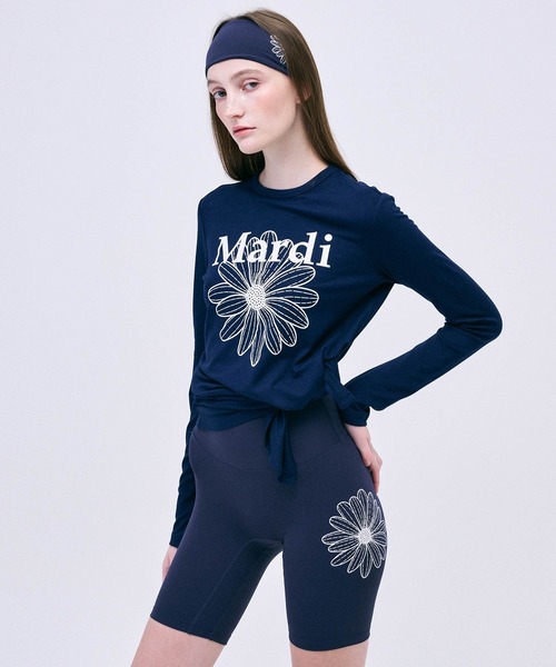 tシャツ AIRLIFT relax fit back slit top flowermardi レディース Mardi Mercredi tシャツ AIRLIFT side slit top flowermardi