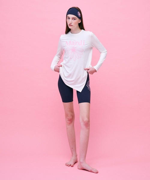 tシャツ AIRLIFT side slit top flowermardi レディース AIRLIFT side slit top flowermardi（Tシャツ/カットソー