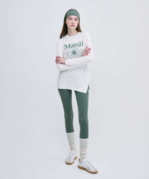 Mardi Mercredi(マルディメクルディ)の「AIRLIFT side slit top flowermardi / エアリフト サイド スリット トップ フラワーマルディ(Tシャツ/カットソー・レディース・ホワイト系その他/ブルー系その他/アイボリー/ホワイト系その他2/ブラック系その他/ブラック系その他2/チャコール/ブラック・FREE)」の21枚目の写真