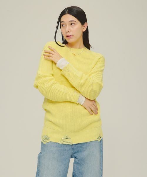 ニット セーター 「eL」5G Crush Pullover LS/306887 レディース セール】【eL】5G Crush Pullover LS/306887（ニット/セーター