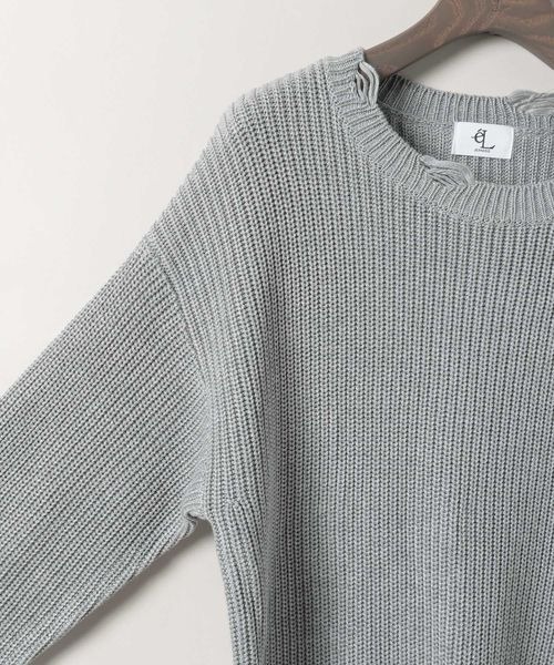 eL(エル)の「【eL】5G Crush Pullover LS/306887(ニット/セーター・レディース・ネイビー/グレー/イエロー系その他・FREE)」の17枚目の写真