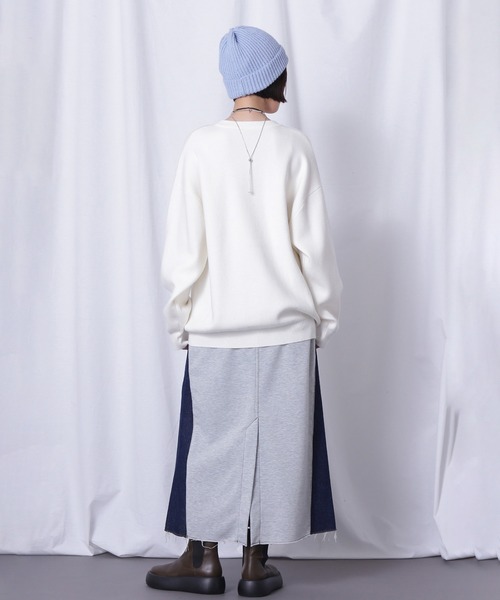 ROSE BUD(ローズバッド)の「ドッキングデニムスカート(デニムスカート・レディース・ブラック・ONE SIZE)」の12枚目の写真