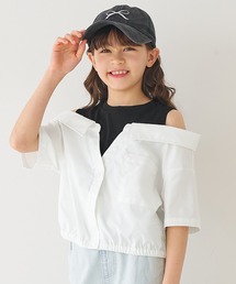 coca(coca) | キッズ タンクドッキングオープンショルダーシャツ(シャツ/ブラウス)