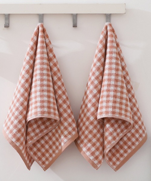 IRADOWL（アイラドール）の「【アイラドール room】ギンガムチェックフェイスタオル（タオル・レディース・ピンクベージュ/グレー/ダークグレー・FREE）」の3枚目の写真