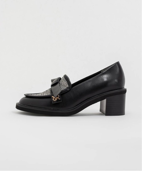 RANDA（ランダ）の「リボンデザインボリュームローファー（ローファー・レディース・アイボリー/ブラック・24/23/22.5/23.5/24.5/25）」の19枚目の写真